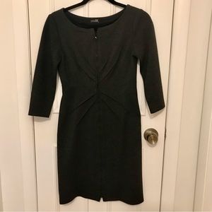 Muse grey zip-up dress (size 2)
